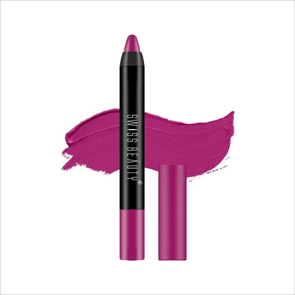 Swiss Beauty Matte Long Lasting Crayon Lipstick - Shade No.