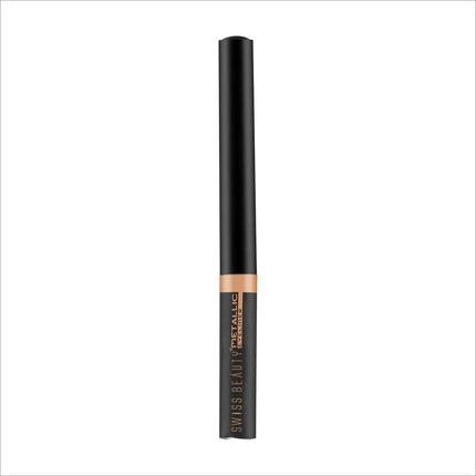 SWISS BEAUTY METALLIC EYELINER - Shade No. 5 — BLACK -