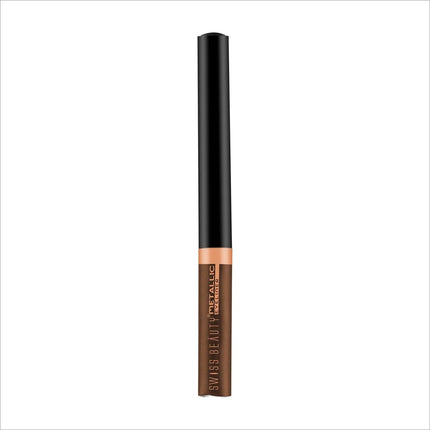 SWISS BEAUTY METALLIC EYELINER - Shade No. 6 — BROWN -