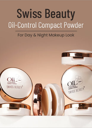 Swiss Beauty Oil Control Compact Powder - FACE POWDER