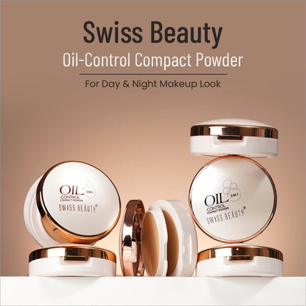 Swiss Beauty Oil Control Compact Powder - FACE POWDER