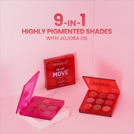Swiss Beauty On the Move Pigmented Lip Palette - LIPSTICK