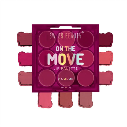 Swiss Beauty On the Move Pigmented Lip Palette - Shade No. 2