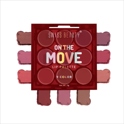 Swiss Beauty On the Move Pigmented Lip Palette - Shade No. 3