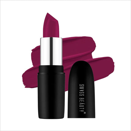 Swiss Beauty Pure Matte Lipstick - Shade No. 4 —