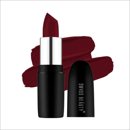 Swiss Beauty Pure Matte Lipstick - Shade No. 7 — RASPBERRY -