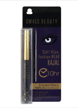 Swiss Beauty Soft Kohl Fashion Wear Kajal - KAJAL BLACK