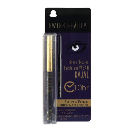 Swiss Beauty Soft Kohl Fashion Wear Kajal - KAJAL BLACK