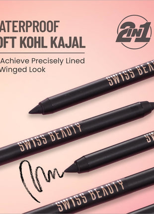 Swiss Beauty Soft Kohl Kajal - KAJAL BLACK