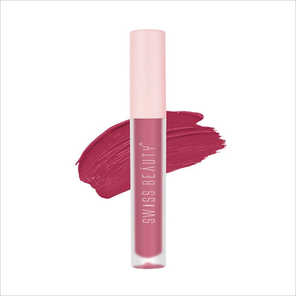 Swiss Beauty Super Matte Lipstick - Shade No. 15 — SOFT ROSE
