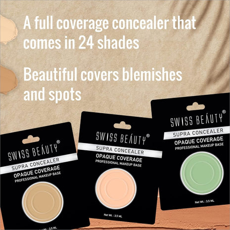 SWISS BEAUTY Supra Concealer Opaque Coverage Professional