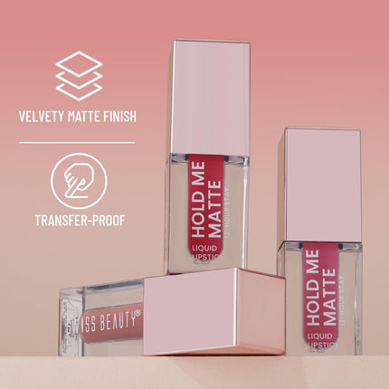 Swiss Beauty Tri-Matte Lipstick - LIQUID LIPSTICK