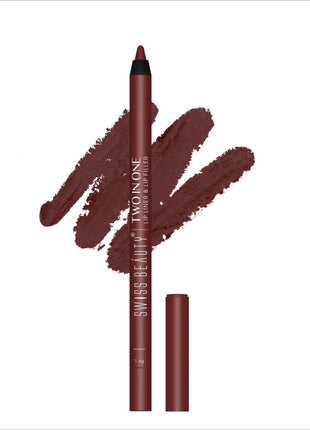 Swiss Beauty Two in One Lip Liner & Lip Filler - Shade No.