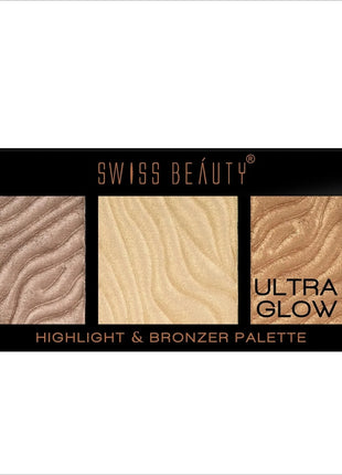 Swiss Beauty Ultraglow Highlighter & Bronzer Palette -