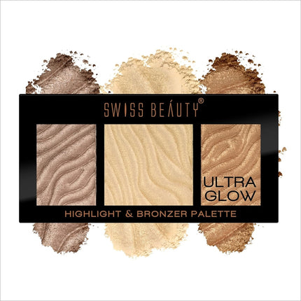 Swiss Beauty Ultraglow Highlighter & Bronzer Palette -