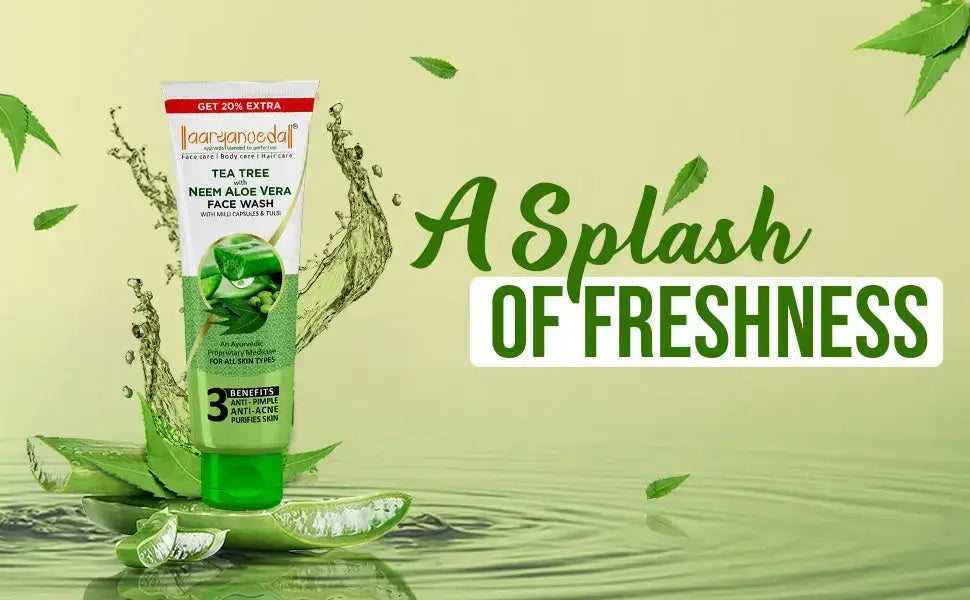 AARYANVEDA Tea Tree With Neem Aloevera Facewash &