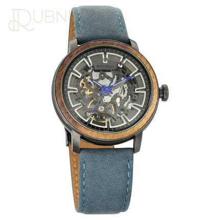 Titan Automatic Blue Dial Watch for Men - BLUE - WATCH