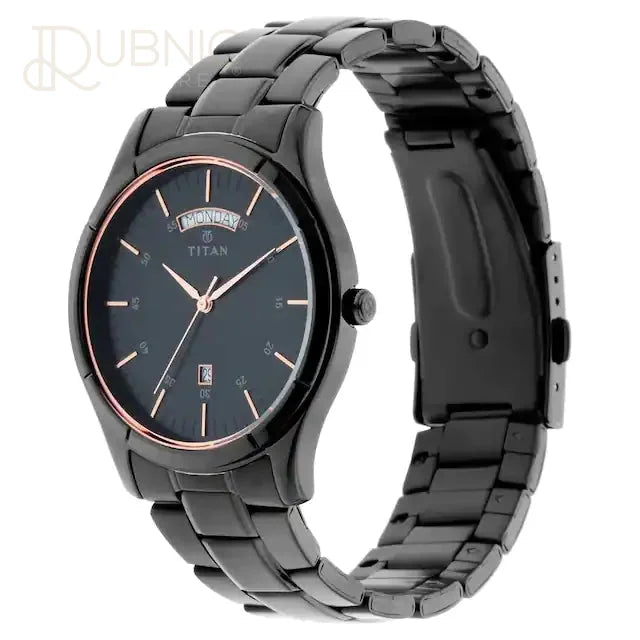 Titan black discount stainless steel watches