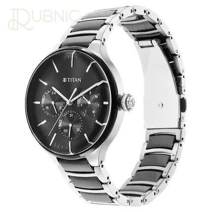 TITAN Ceramic Fusion Anthracite Dial Multifunction Watch -