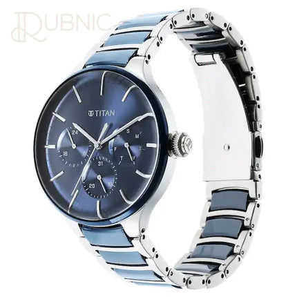 TITAN Ceramic Fusion Anthracite Dial Multifunction Watch -