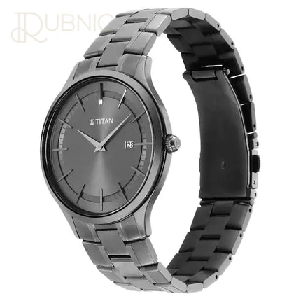 TITAN Classique Slimline Watch - Anthracite Dial & Grey