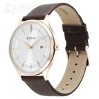 Silver Dial & Brown Leather Strap