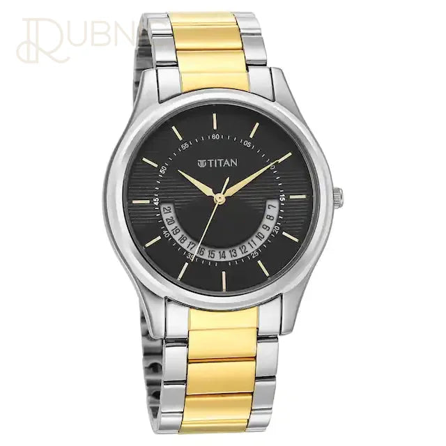 TITAN Karishma Black Dial Brass Strap Watch - WATCH