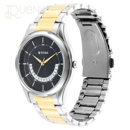 TITAN Karishma Black Dial Brass Strap Watch - WATCH