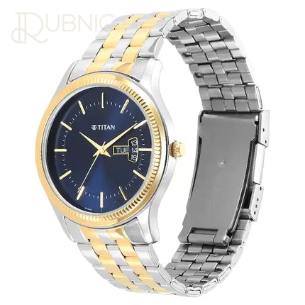 TITAN Karishma Blue Dial Brass Strap Watch - WATCH