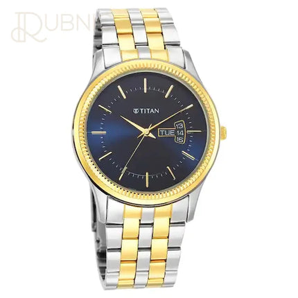 TITAN Karishma Blue Dial Brass Strap Watch - WATCH