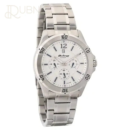 TITAN Octane Silver Dial Stainless Steel Strap Watch - WATCH