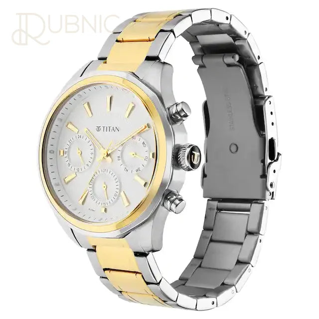 TITAN Regalia Opulent WATCH - Silver Dial Silver Stainless