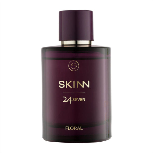 a bottle of skinn 24 - seven floral cologne