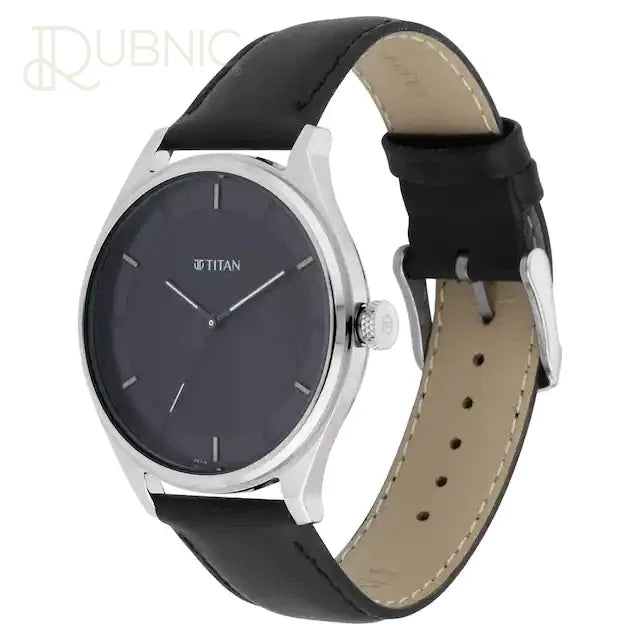 TITAN Workwear Watch - Black Dial & Leather Strap - WATCH