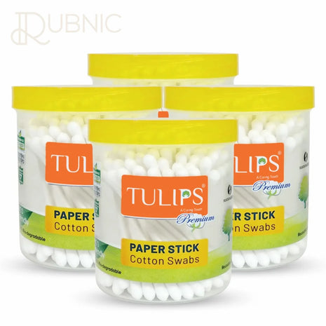 Tulips Premium Paper Stick Cotton Ear Buds 100 Sticks/ 200