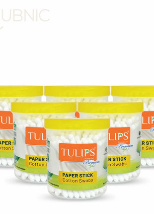 Tulips Premium Paper Stick Cotton Ear Buds 100 Sticks/ 200