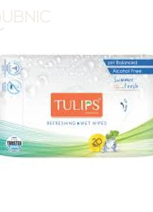 TULIPS Refreshing Wet Wipes - Summer Fresh with Green Tea