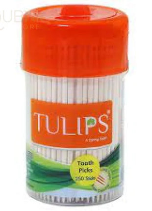 Tulips Wooden Toothpicks 250 Sticks PACK OF 3 - TOOTHPICK