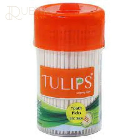 Tulips Wooden Toothpicks 250 Sticks PACK OF 3 - TOOTHPICK