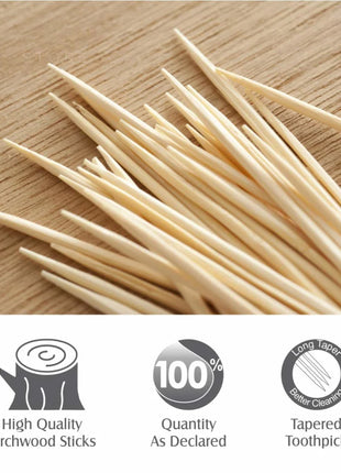 Tulips Wooden Toothpicks 250 Sticks PACK OF 3 - TOOTHPICK