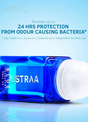 USTRAA AQUA Deodorant Body Spray 150 ml+Blue Deodorant Roll