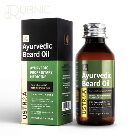 USTRAA Ayurvedic Beard Growth Oil- 100 ml - Beard & Hair