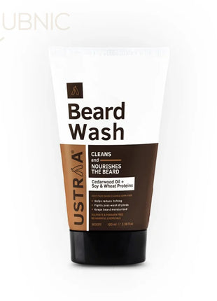 USTRAA Ayurvedic Beard Oil & Beard Wash Woody - beard wash