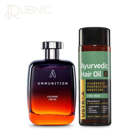 USTRAA Ayurvedic Hair Oil & Cologne- Ammunition - HAIR OIL