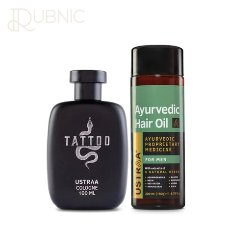 USTRAA Ayurvedic Hair Oil & Cologne- Tattoo - HAIR OIL