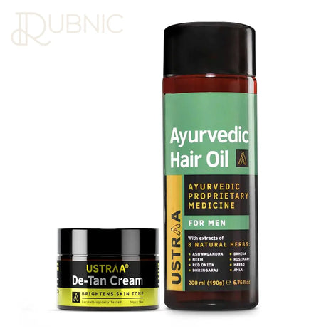 USTRAA Ayurvedic Hair Oil & De-Tan Cream - HAIR OIL