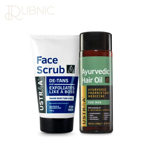 USTRAA Ayurvedic Hair Oil & Face Scrub- De Tan - FACE SCRUB