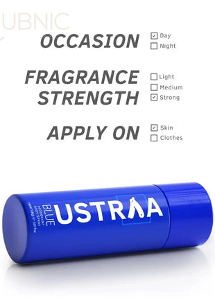 USTRAA BLUE Deodorant Body Spray 150 ml - BODY SPRAY