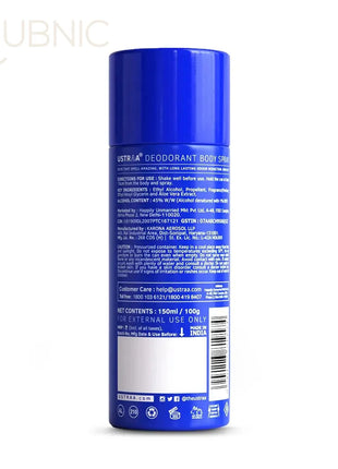 USTRAA BLUE Deodorant Body Spray 150 ml - BODY SPRAY