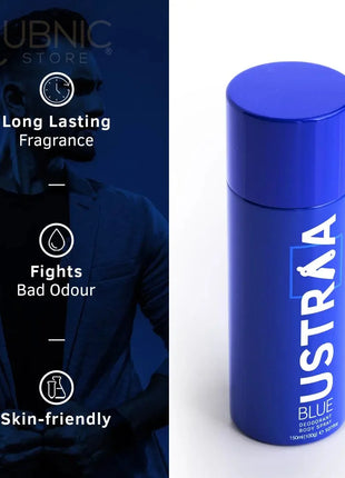 USTRAA BLUE Deodorant Body Spray 150 ml - BODY SPRAY